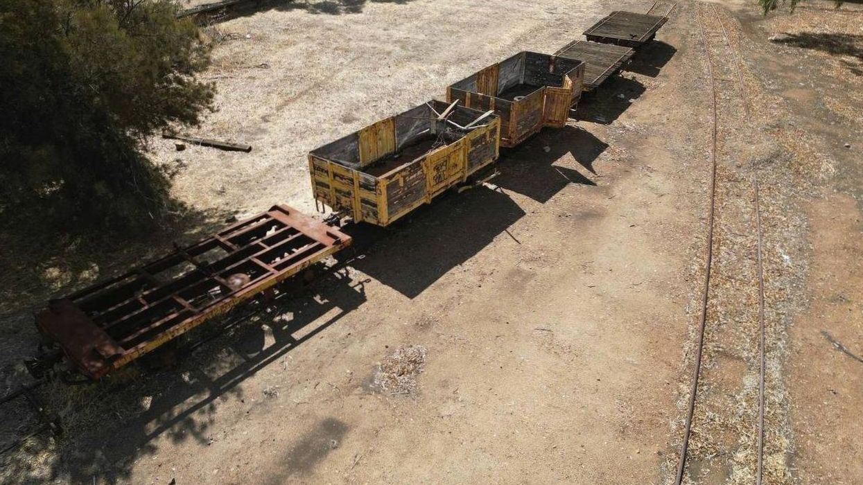 Courier loading parcels